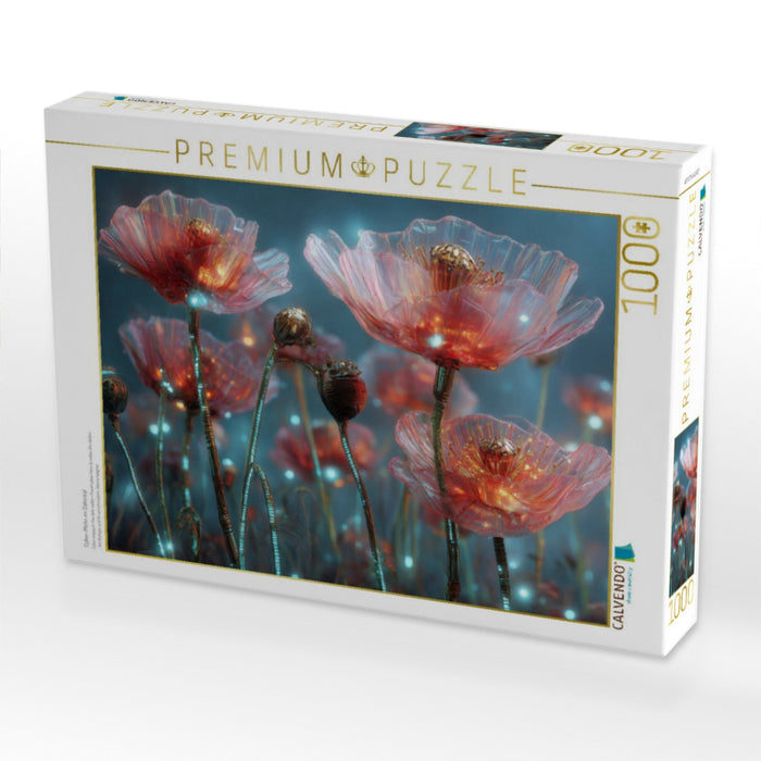 Cyber-Mohn im Datental - CALVENDO Foto-Puzzle'