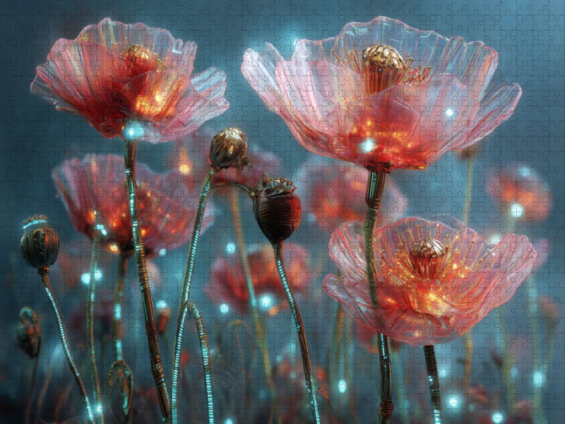 Cyber-Mohn im Datental - CALVENDO Foto-Puzzle'