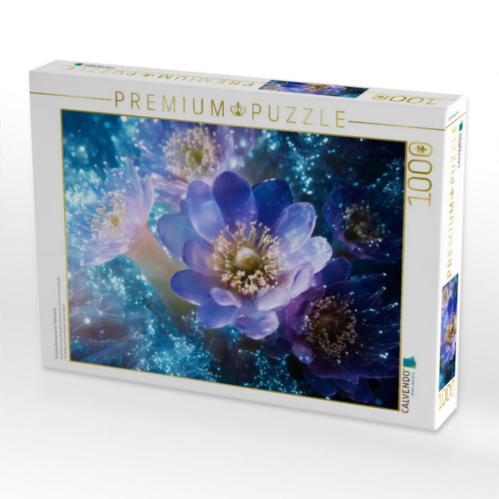 Kristall-Anemonen im Tiefenlicht - CALVENDO Foto-Puzzle'