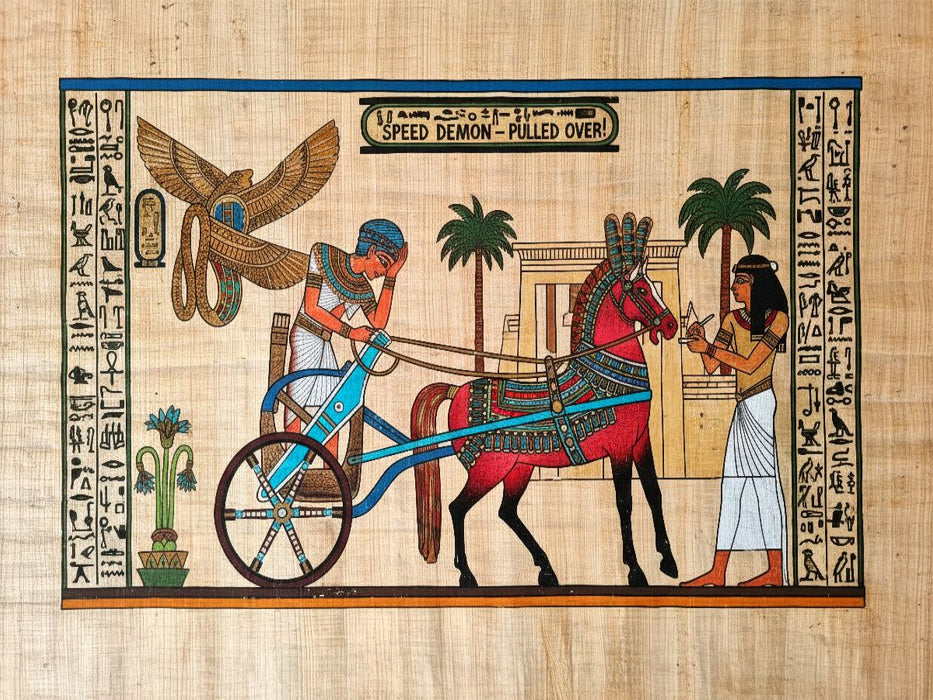 Polizeikontrolle im alten Ägypten auf Papyrus - CALVENDO Foto-Puzzle'