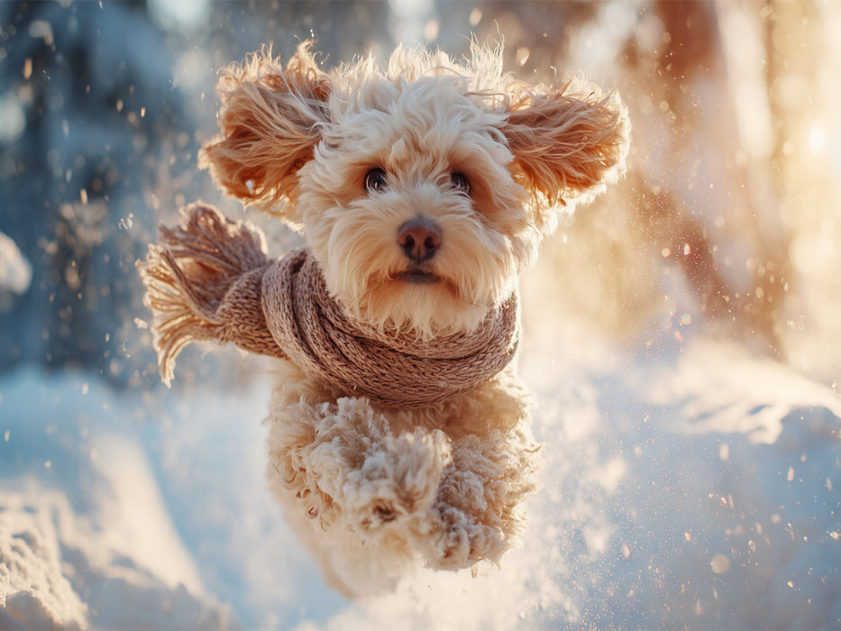 Schnee ist die beste Erfindung des Winters - CALVENDO Foto-Puzzle'
