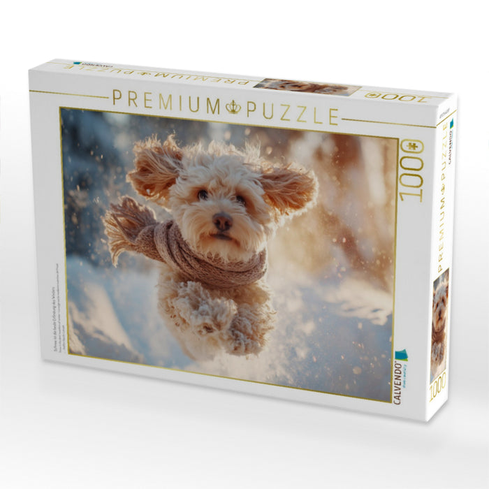 Schnee ist die beste Erfindung des Winters - CALVENDO Foto-Puzzle'