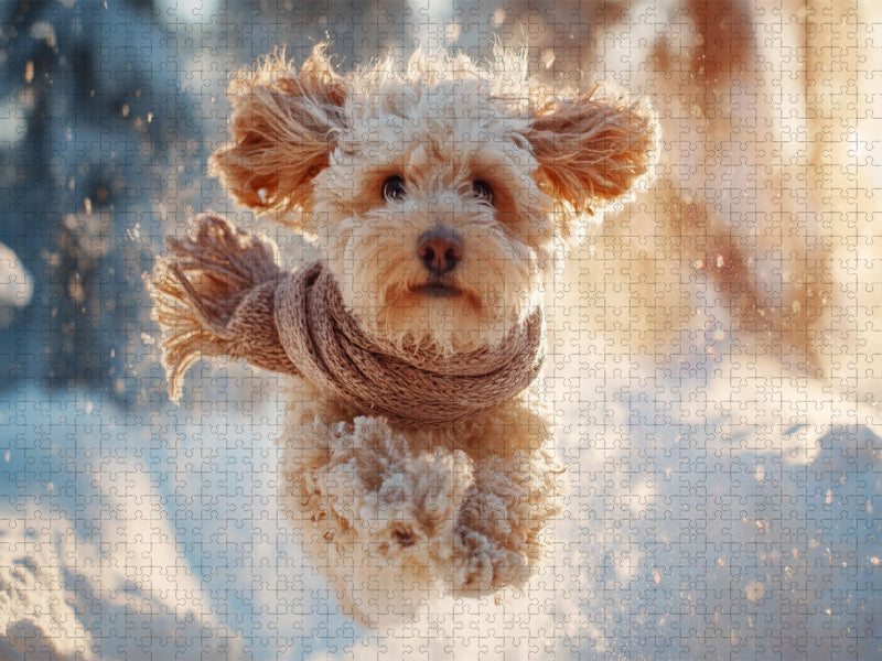 Schnee ist die beste Erfindung des Winters - CALVENDO Foto-Puzzle'