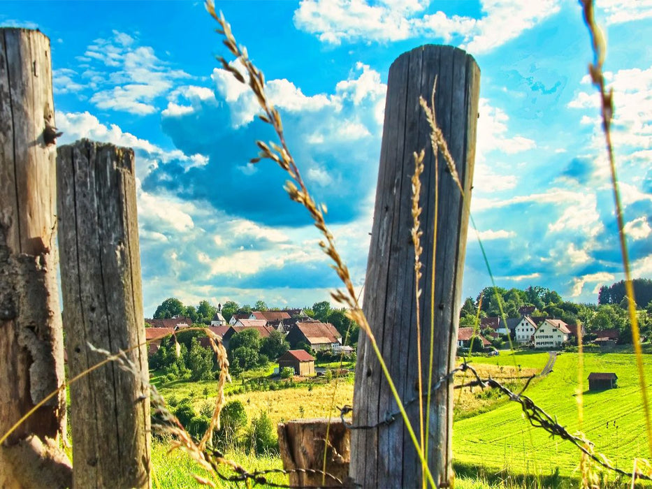 Dorfansicht in den westlichen Wäldern - CALVENDO Foto-Puzzle'