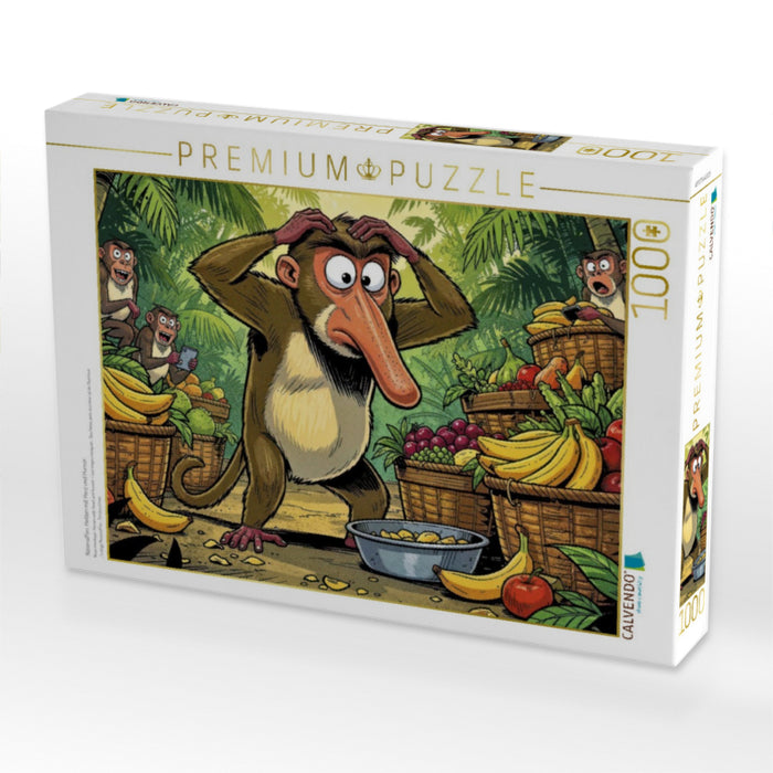 Nasenaffen: Helden mit Herz und Humor. - CALVENDO Foto-Puzzle'