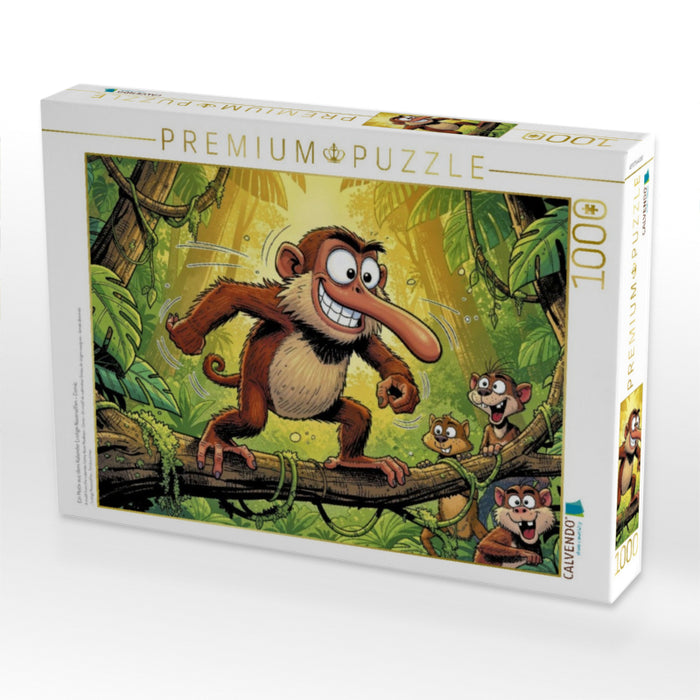 Ein Motiv aus dem Kalender Lustige Nasenaffen - Comic - CALVENDO Foto-Puzzle'