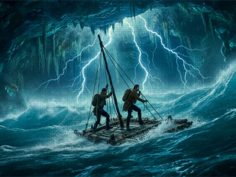 Der Sturm in der ewigen Nacht - CALVENDO Foto-Puzzle'