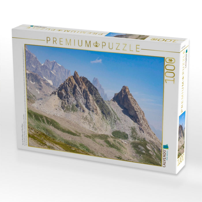 Tour du Mont Blanc am Mont Blanc - CALVENDO Foto-Puzzle'