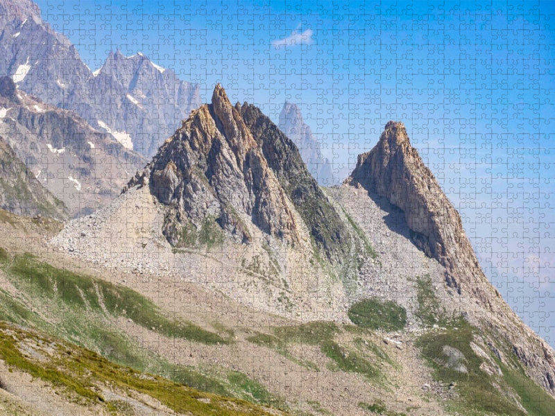 Tour du Mont Blanc am Mont Blanc - CALVENDO Foto-Puzzle'