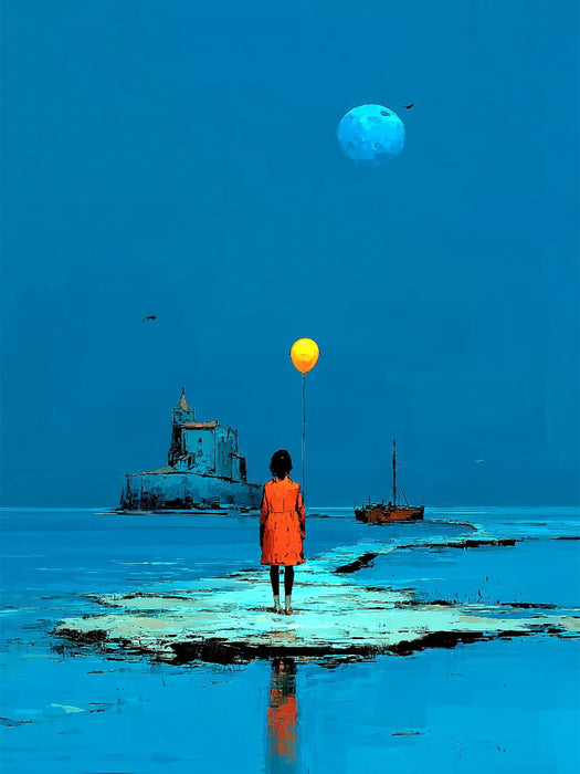 Gelber Luftballon - CALVENDO Foto-Puzzle'