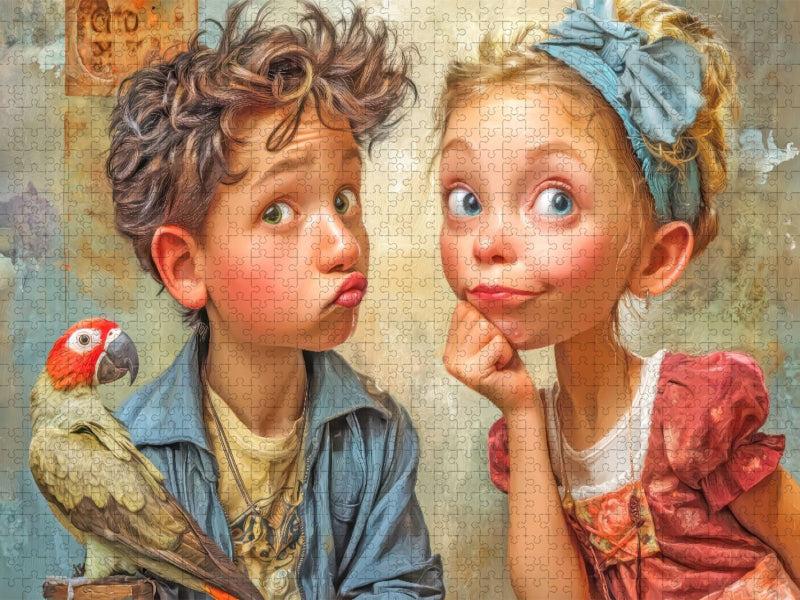 Amüsante Karikaturen - CALVENDO Foto-Puzzle'