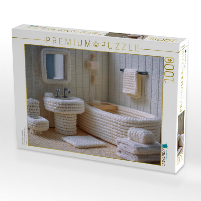 Badezimmer aus Wolle - CALVENDO Foto-Puzzle'