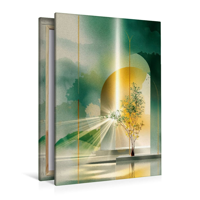 Premium Textil-Leinwand Licht-Faszination
