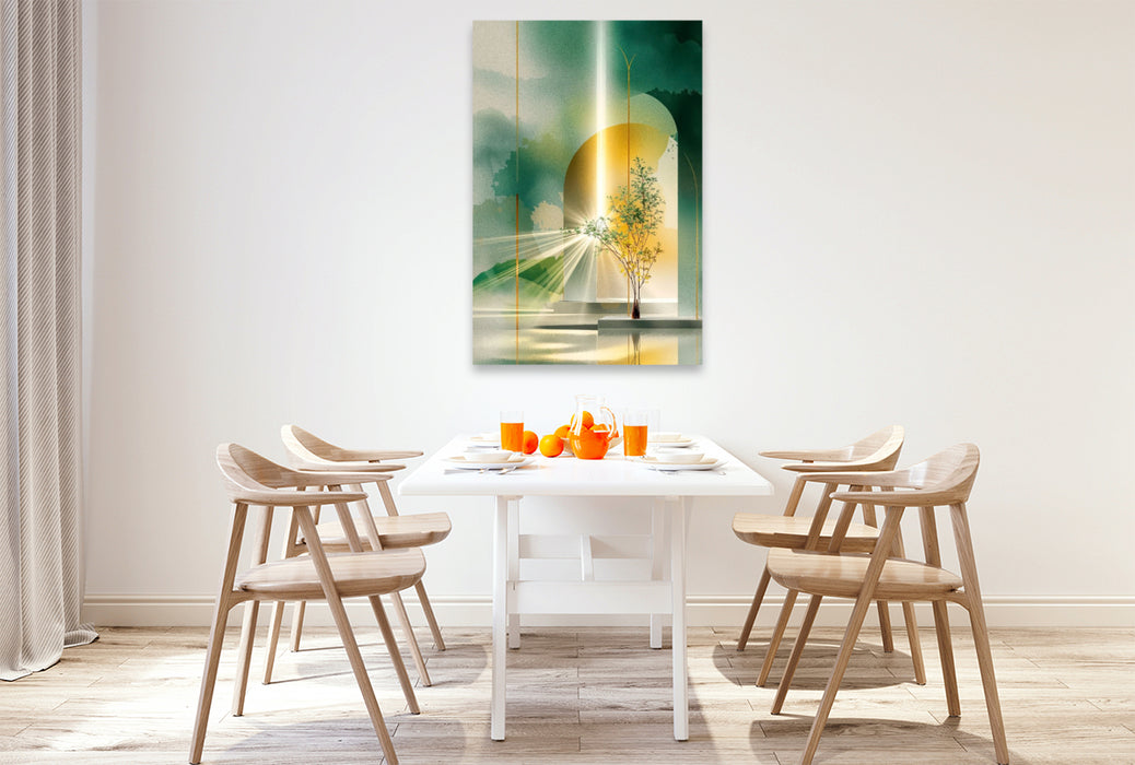 Premium Textil-Leinwand Licht-Faszination