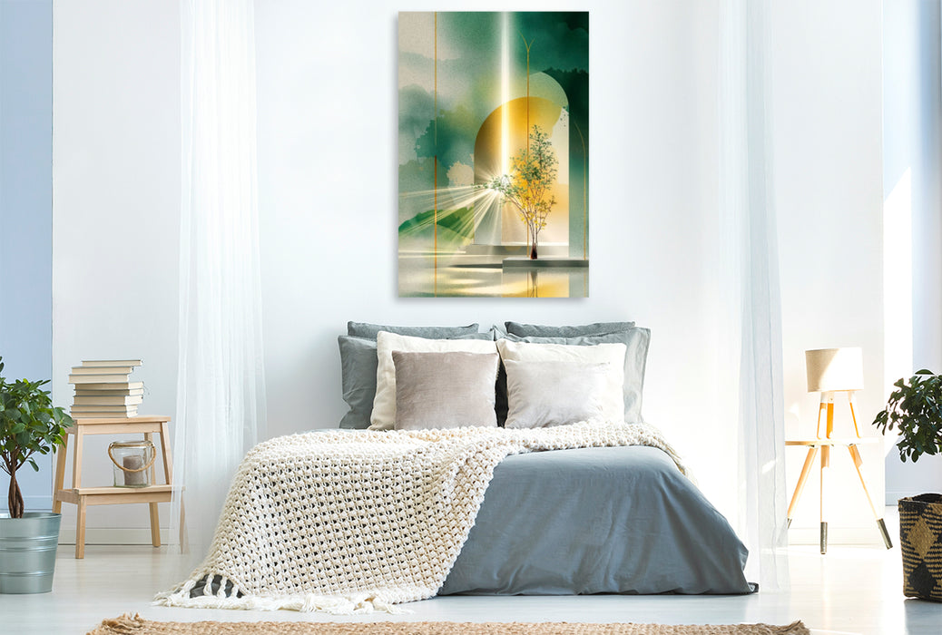 Premium Textil-Leinwand Licht-Faszination