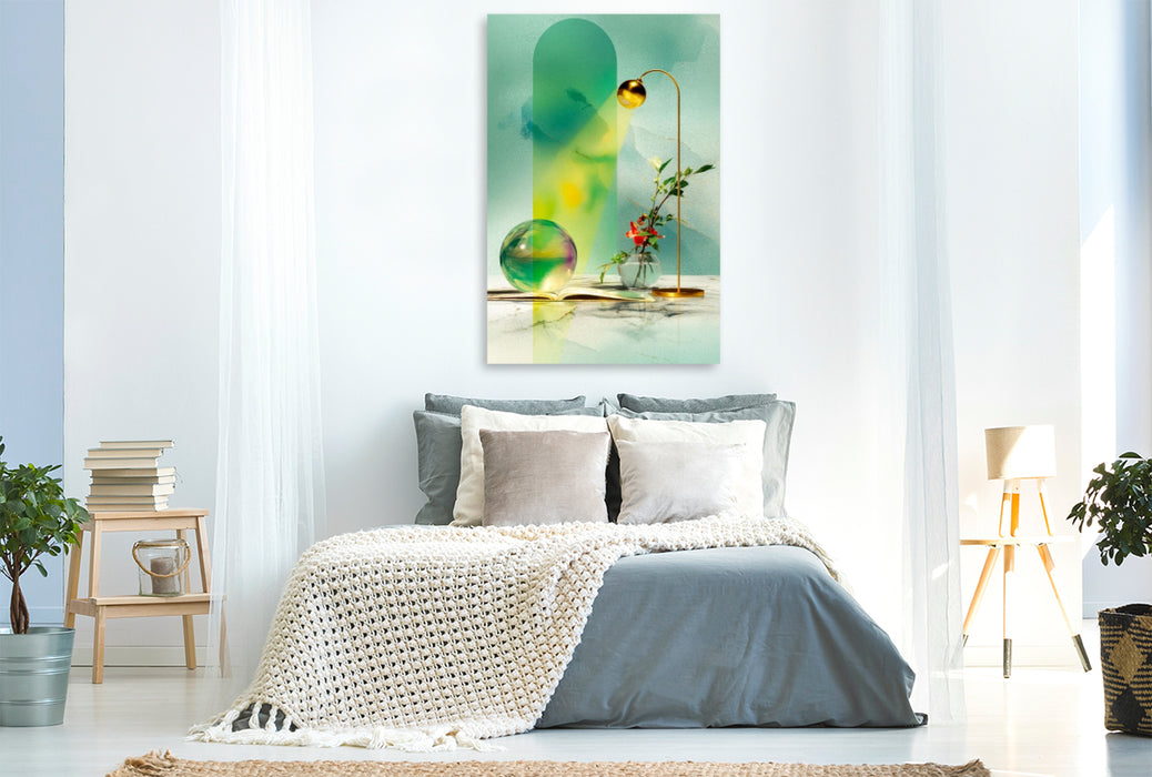 Premium Textil-Leinwand Licht, das verzaubert