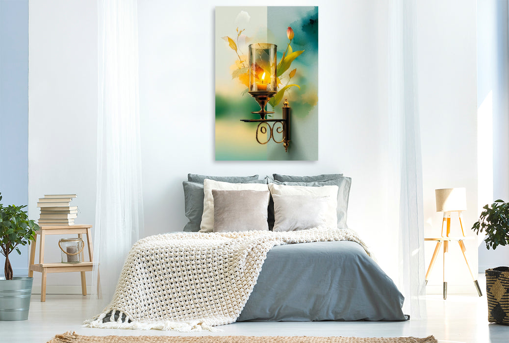 Premium Textil-Leinwand Ein warmes Leuchten