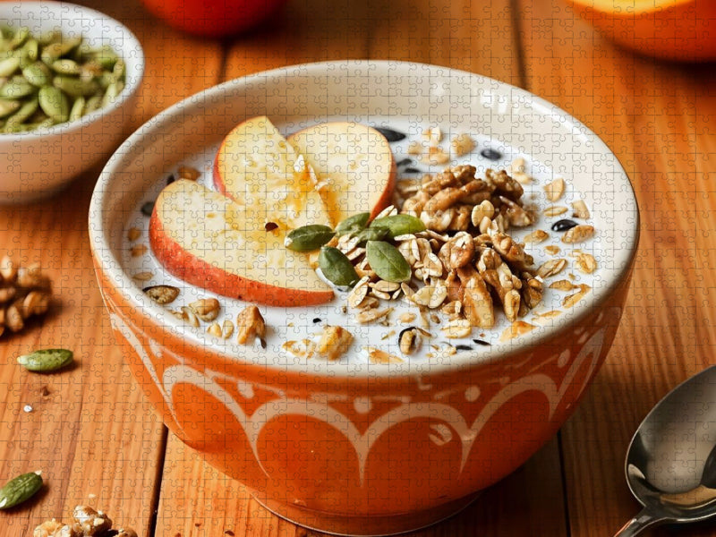Müsli Stillleben - Ein Motiv aus dem Kalender MorgenMüsli - Ein Jahr voller Farbe und Genuss - CALVENDO Foto-Puzzle'