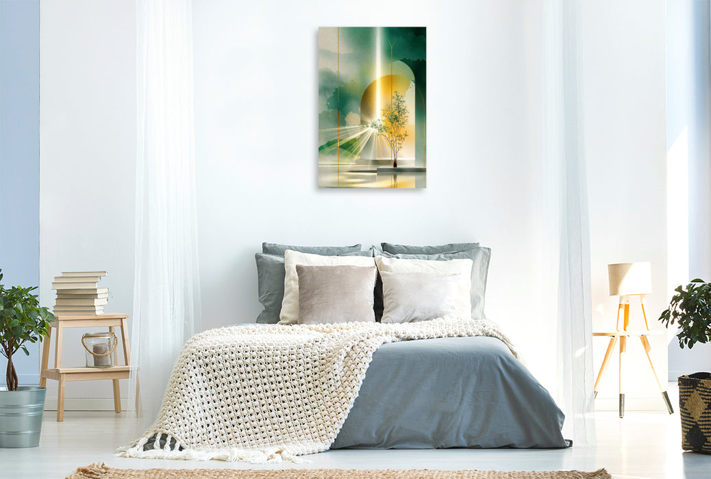 Premium Textil-Leinwand Licht-Faszination