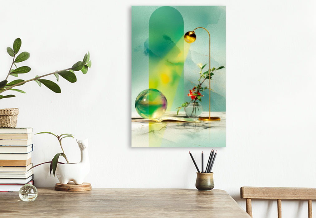 Premium Textil-Leinwand Licht, das verzaubert