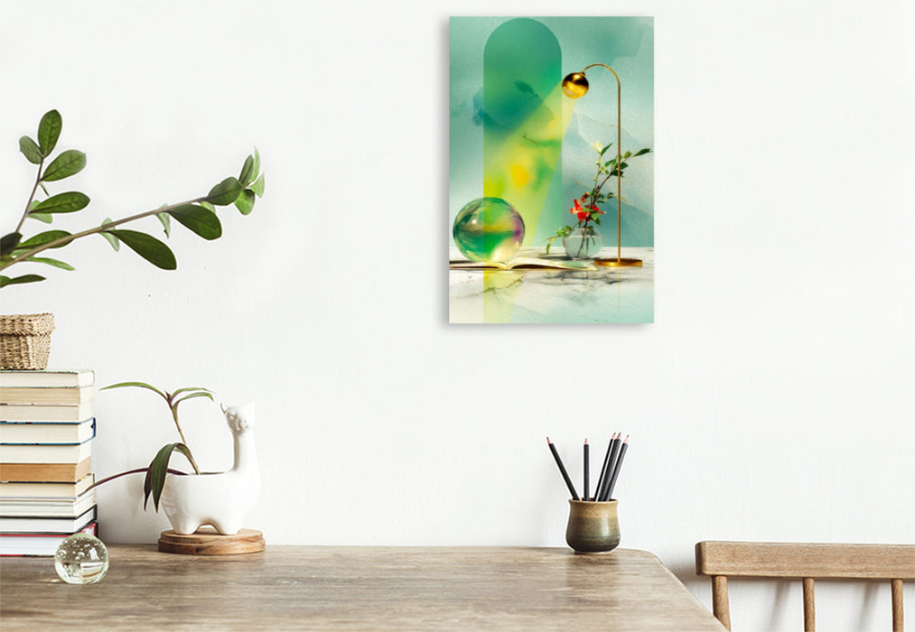 Premium Textil-Leinwand Licht, das verzaubert