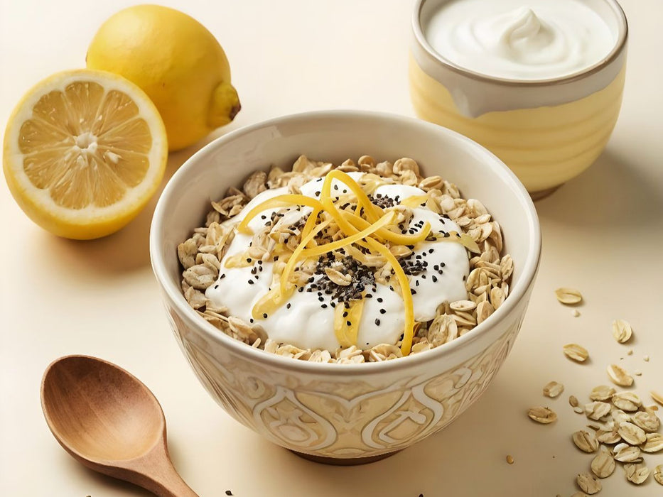 Müsli Stillleben - Leichtigkeit mit Zitrone, Honig und Chia - CALVENDO Foto-Puzzle'