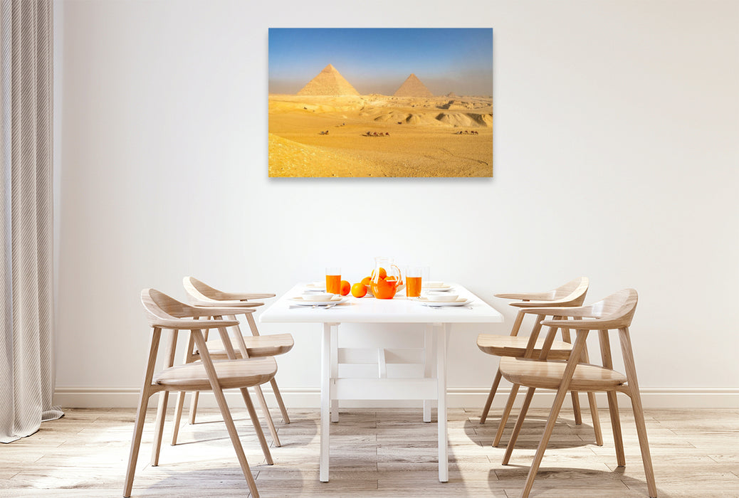 Premium Textil-Leinwand Die Pyramiden
