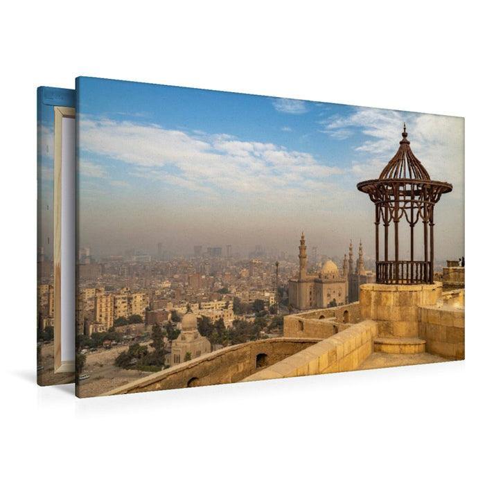 Premium Textil-Leinwand Zitadelle und Sultan-Hasan-Moschee