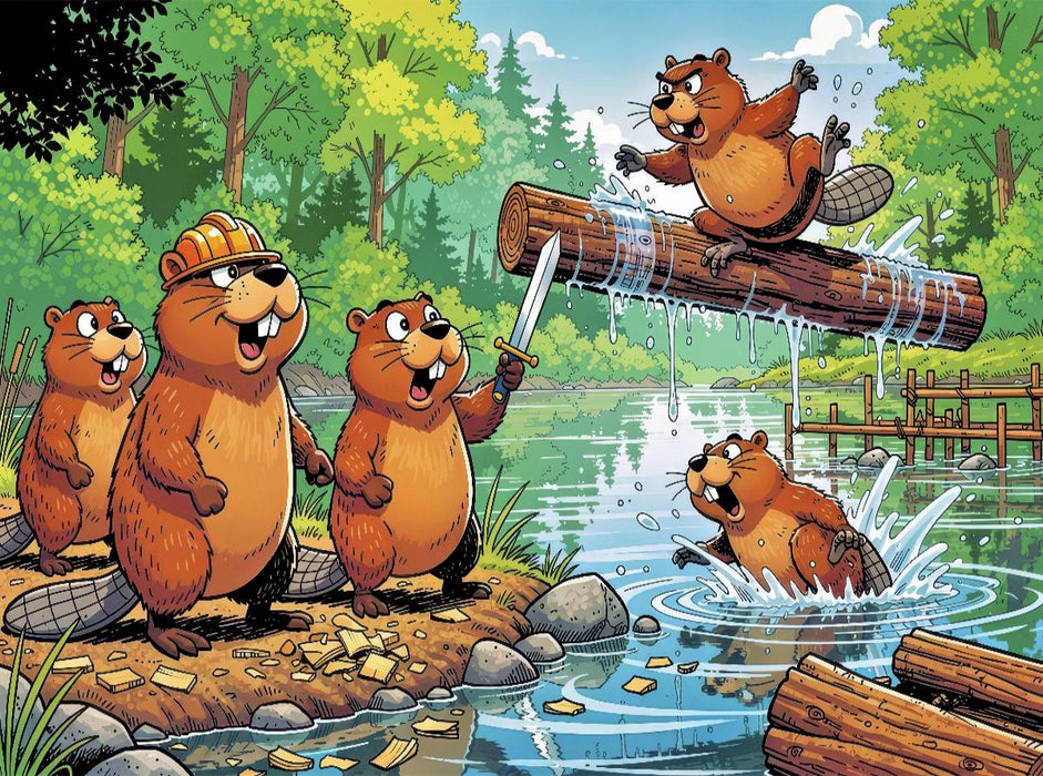 Biberstark – weil wir’s einfach besser nagen! - CALVENDO Foto-Puzzle'