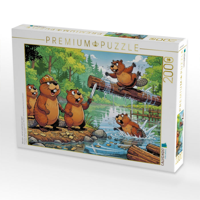 Biberstark – weil wir’s einfach besser nagen! - CALVENDO Foto-Puzzle'