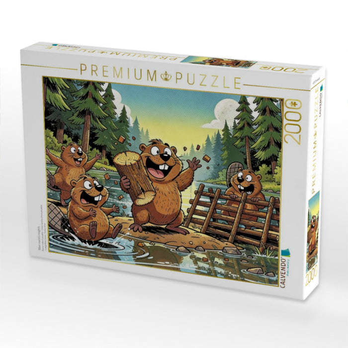 Biber macht’s möglich. - CALVENDO Foto-Puzzle'