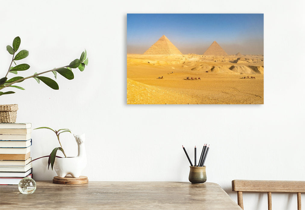 Premium Textil-Leinwand Die Pyramiden
