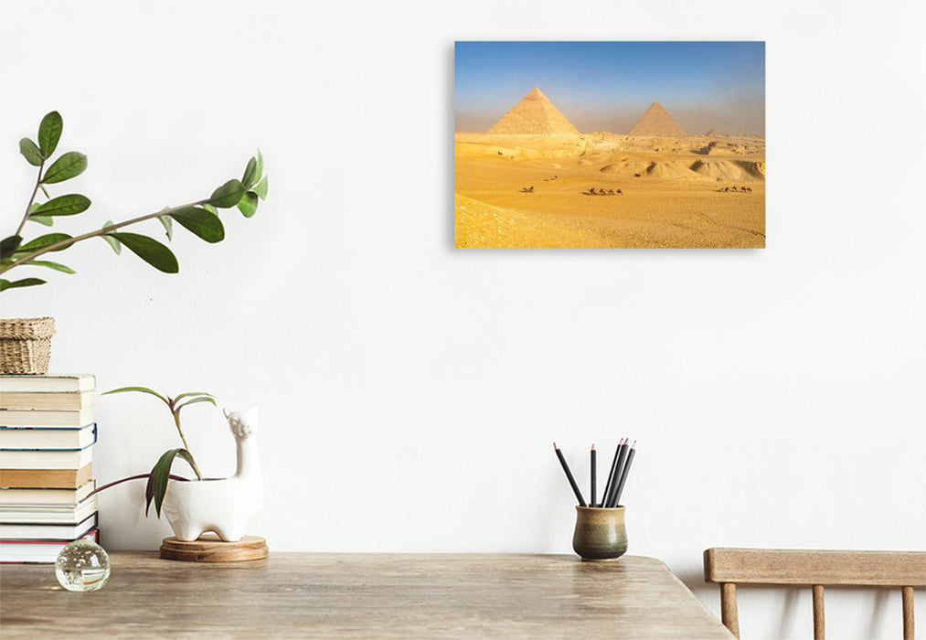 Premium Textil-Leinwand Die Pyramiden
