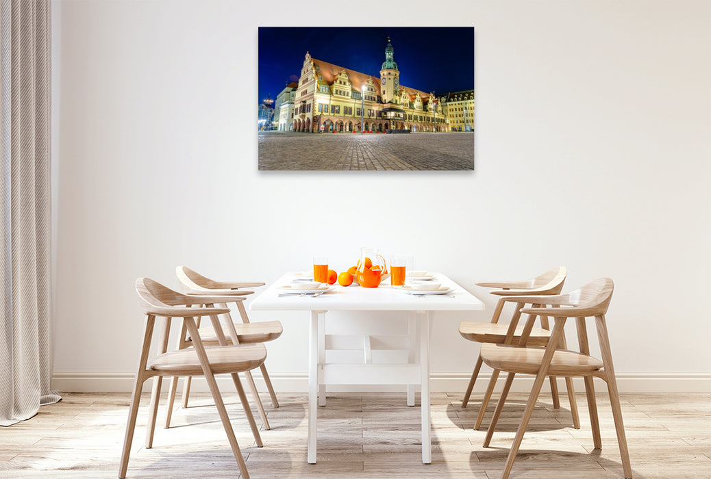 Premium Textil-Leinwand Altes Rathaus
