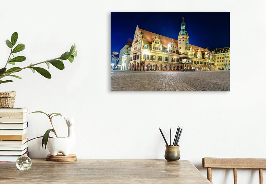 Premium Textil-Leinwand Altes Rathaus