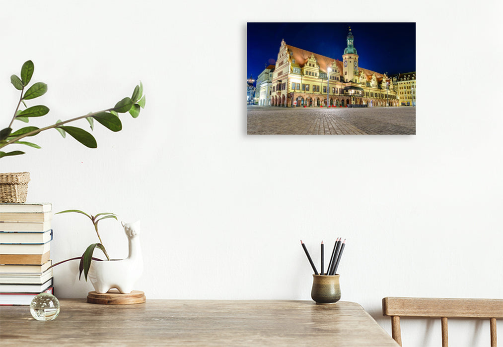 Premium Textil-Leinwand Altes Rathaus