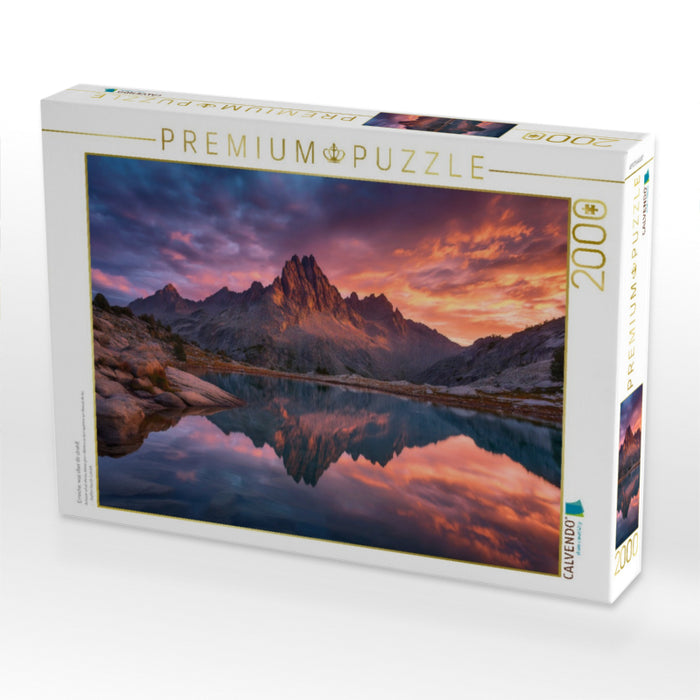 Erreiche, was über dir strahlt - CALVENDO Foto-Puzzle'