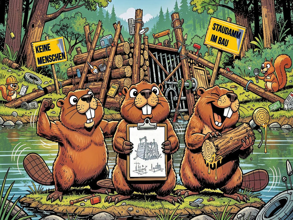 Biberwitzig. Bibergut. Bibergenial. - CALVENDO Foto-Puzzle'