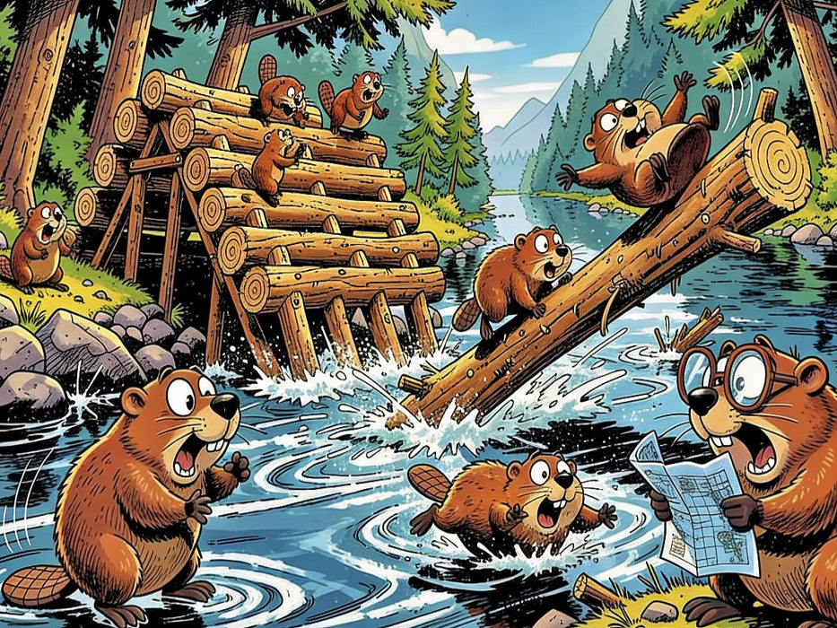 Wenn’s richtig sitzen soll: Lass den Biber ran! - CALVENDO Foto-Puzzle'