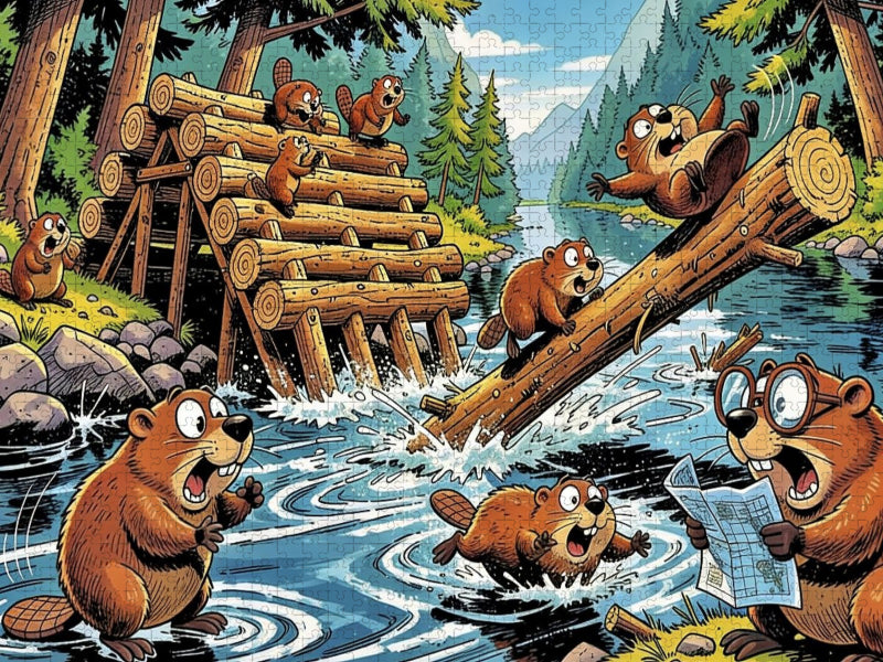 Wenn’s richtig sitzen soll: Lass den Biber ran! - CALVENDO Foto-Puzzle'