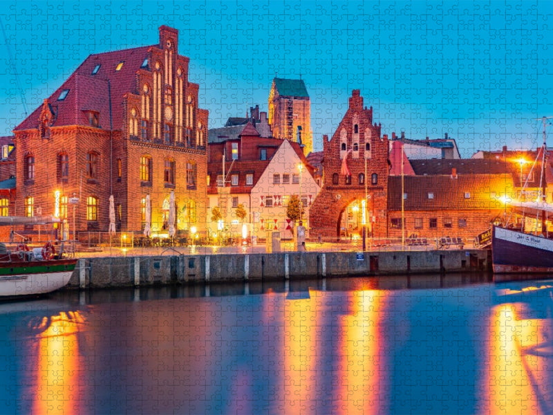 Hafen in Wismar - CALVENDO Foto-Puzzle'