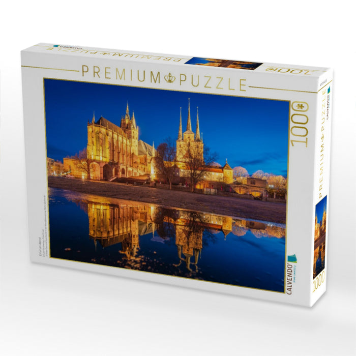Erfurt am Abend - CALVENDO Foto-Puzzle'