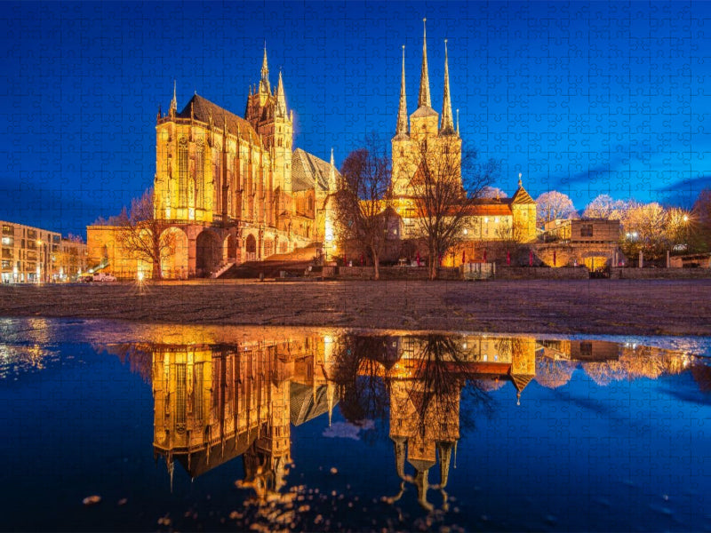 Erfurt am Abend - CALVENDO Foto-Puzzle'
