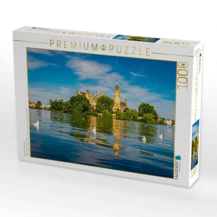 Schwerin im Sommer - CALVENDO Foto-Puzzle'