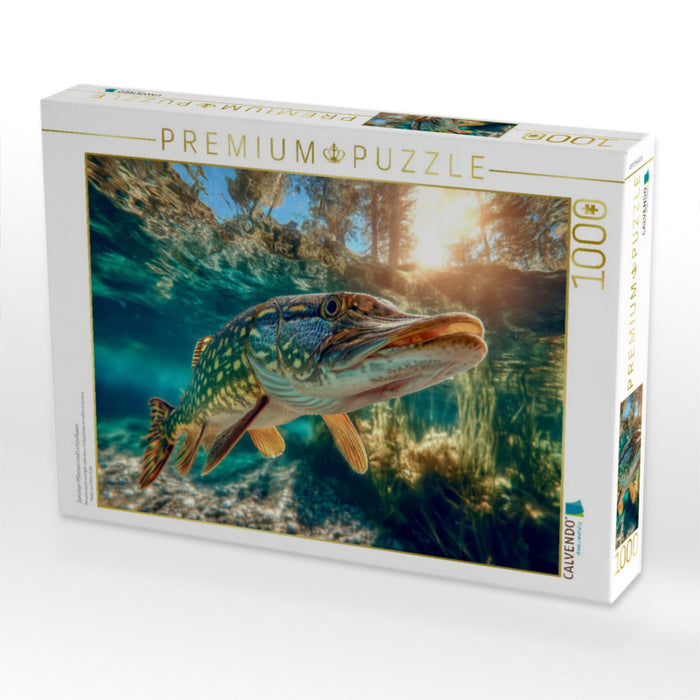Zwischen Pflanzen und Lichtreflexen - CALVENDO Foto-Puzzle'