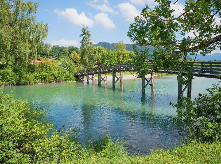 Mangfallbrücke in Gmund am Tegernsee - CALVENDO Foto-Puzzle'