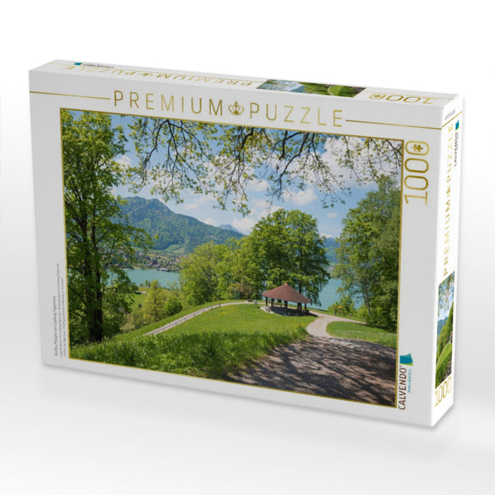 Großes Paraplui am Leeberg Tegernsee - CALVENDO Foto-Puzzle'