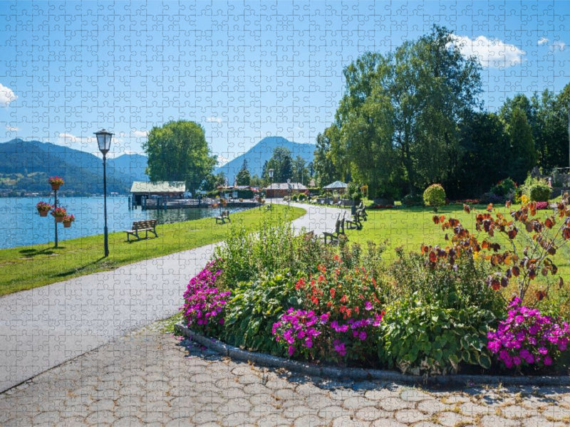 Kurpark Bad Wiessee am Tegernsee - CALVENDO Foto-Puzzle'