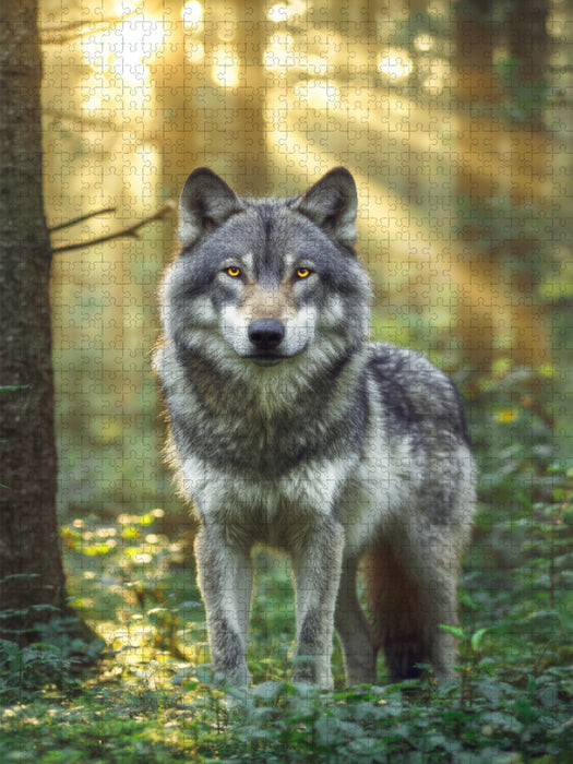 Im Herzen der Natur wacht ein König - CALVENDO Foto-Puzzle'