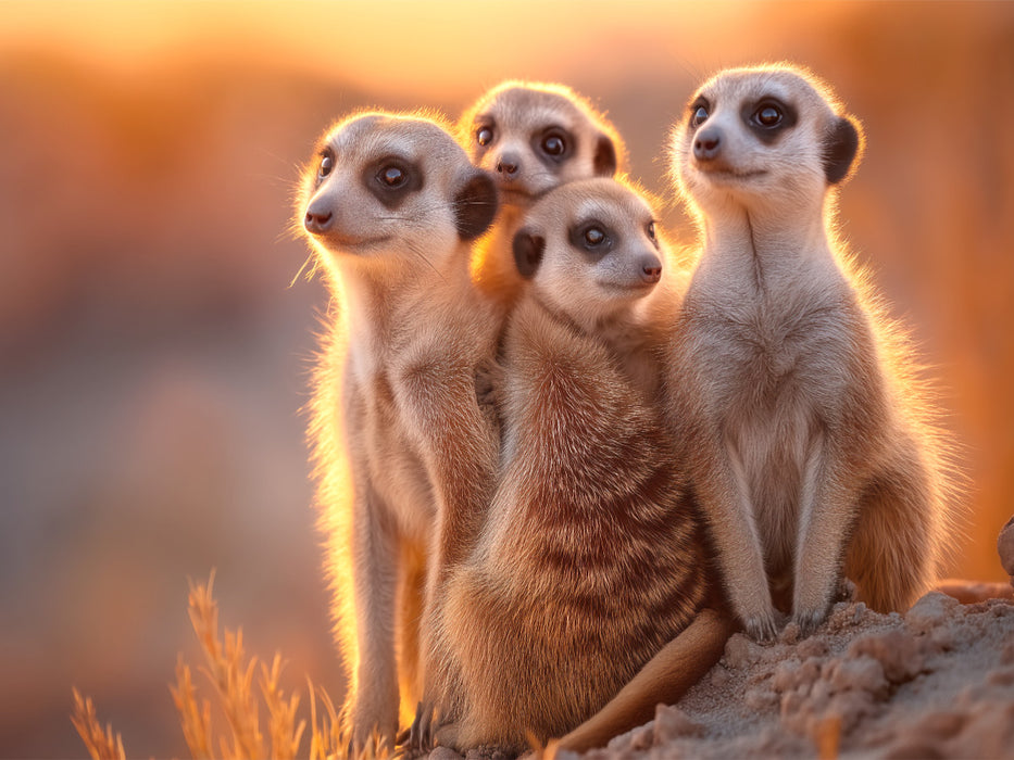 Ein Motiv aus dem Kalender Die Welt der Erdmännchen - CALVENDO Foto-Puzzle'